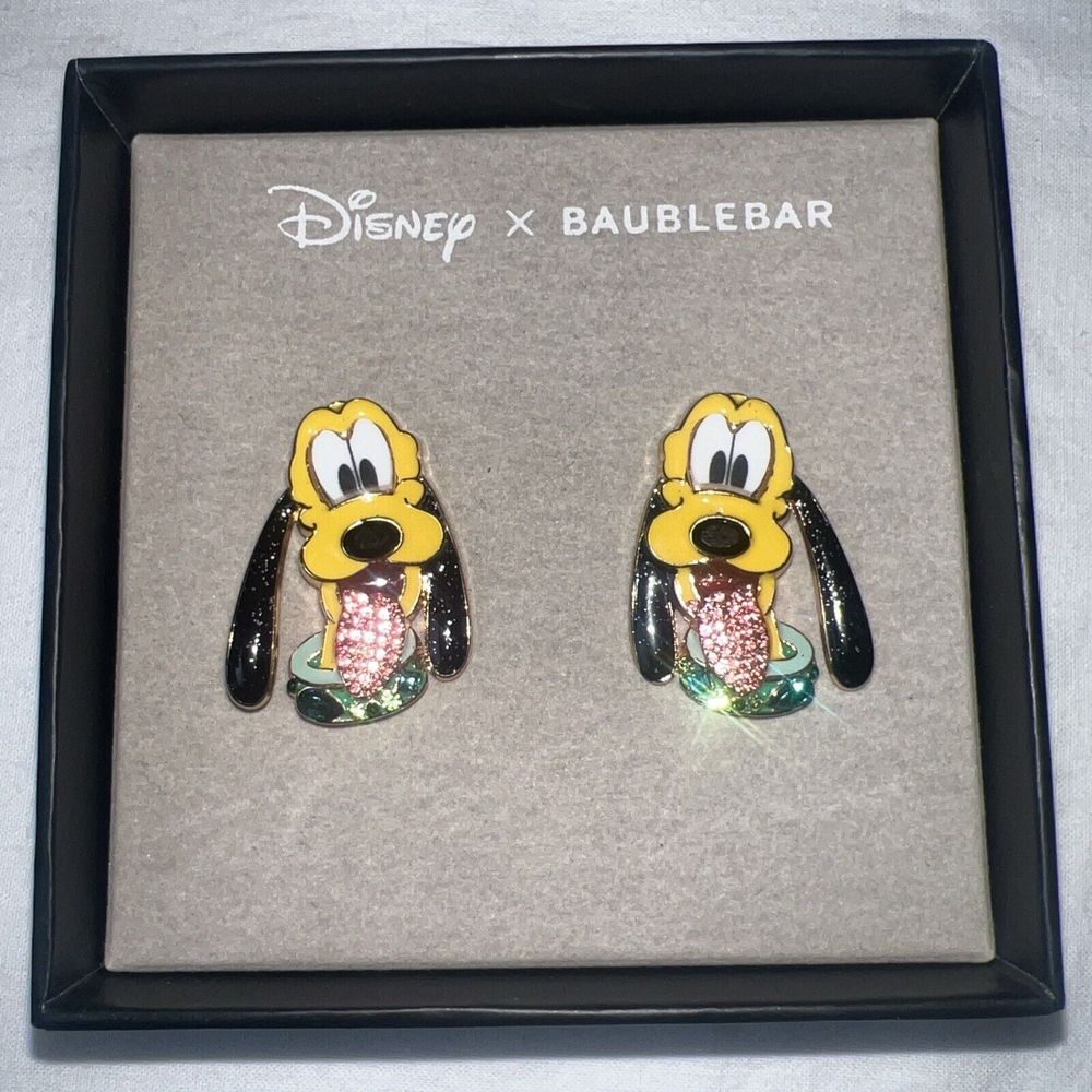 Disney X Baublebar Pluto Earrings NEW